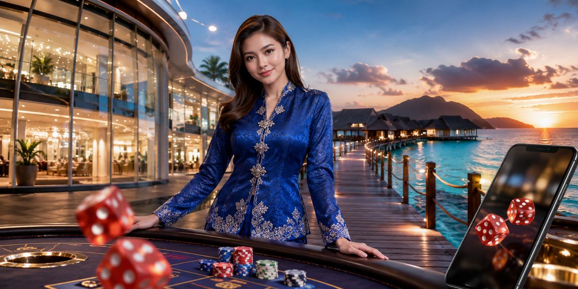 Pemain berbaju kurung di Sabah menikmati permainan dadu melalui platform 1000z dalam suasana santai